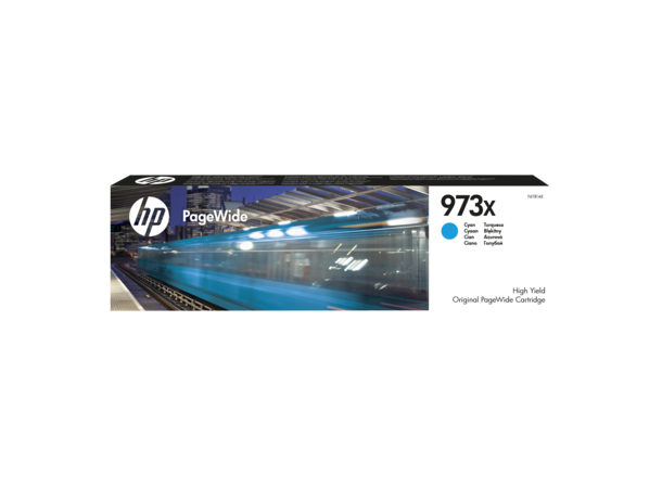 Blekk HP F6T81AE 973X XL PW blå til HP PageWide printer (MFP 477) 